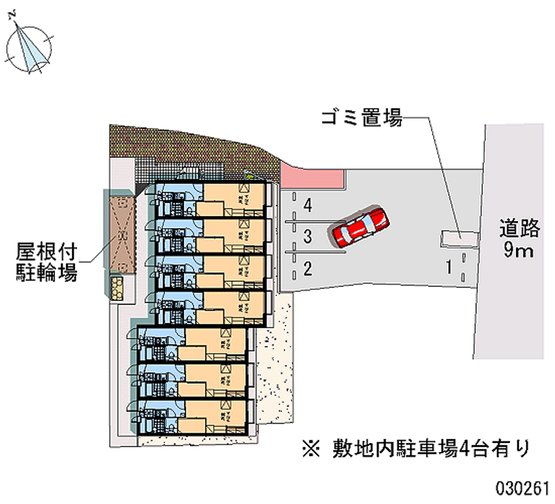 レオパレス伊伝居 月極駐車場