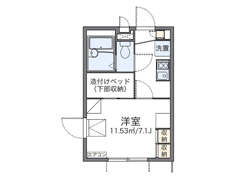 レオパレスエリジェ 間取図