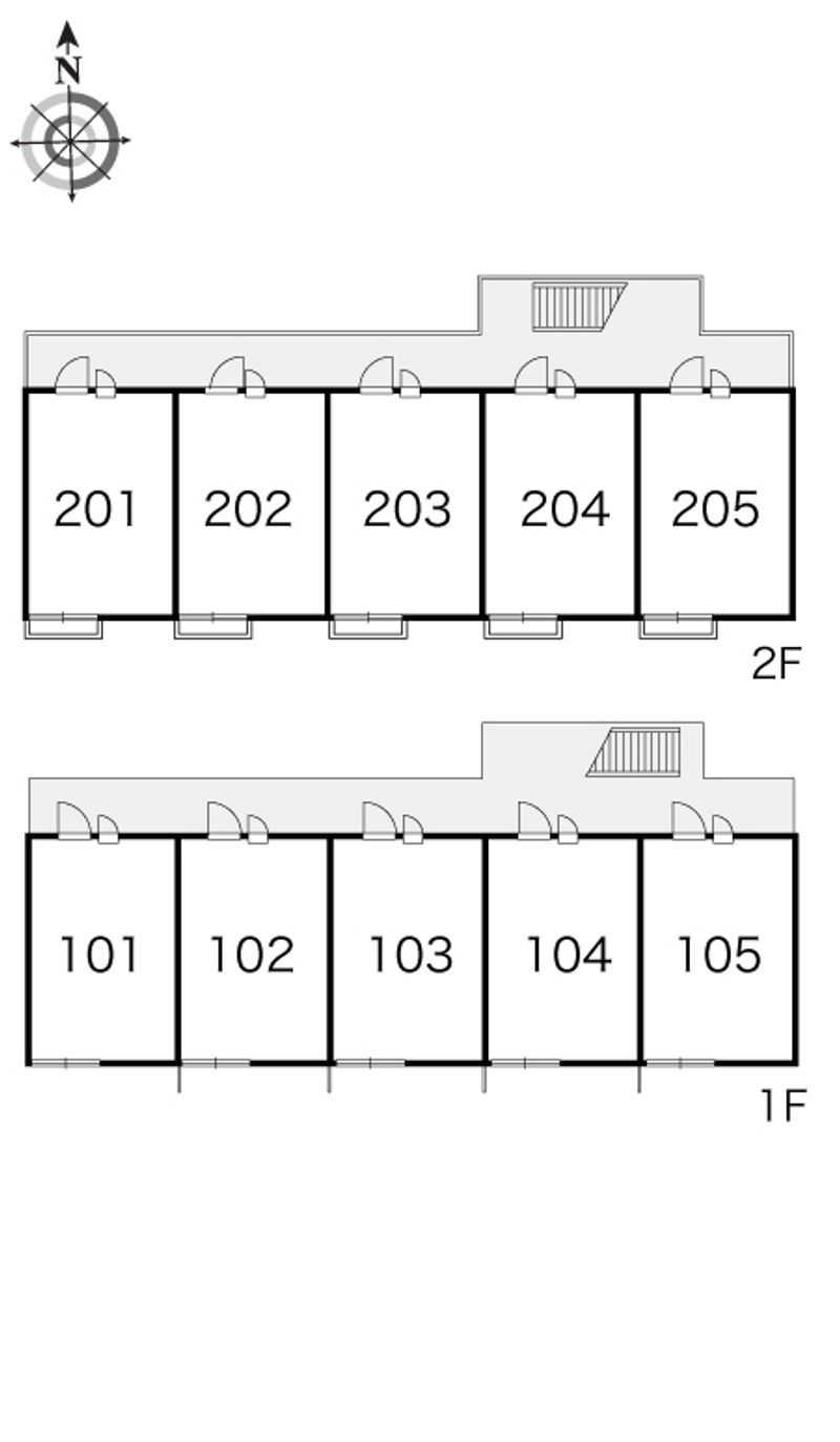レオパレスエスポワール 間取配置図