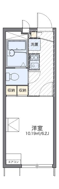 レオパレスレイクホライズンⅡ 間取り図