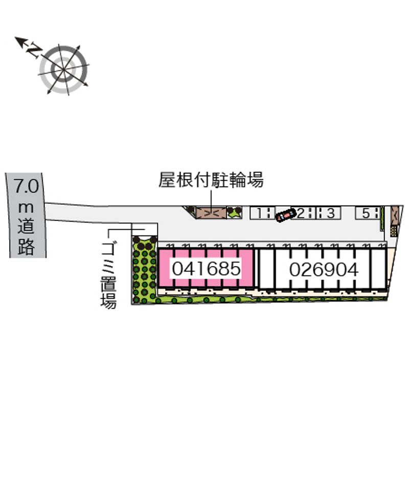 レオパレスＬｕｍｉｅｒｅ元町Ⅱ 配置図