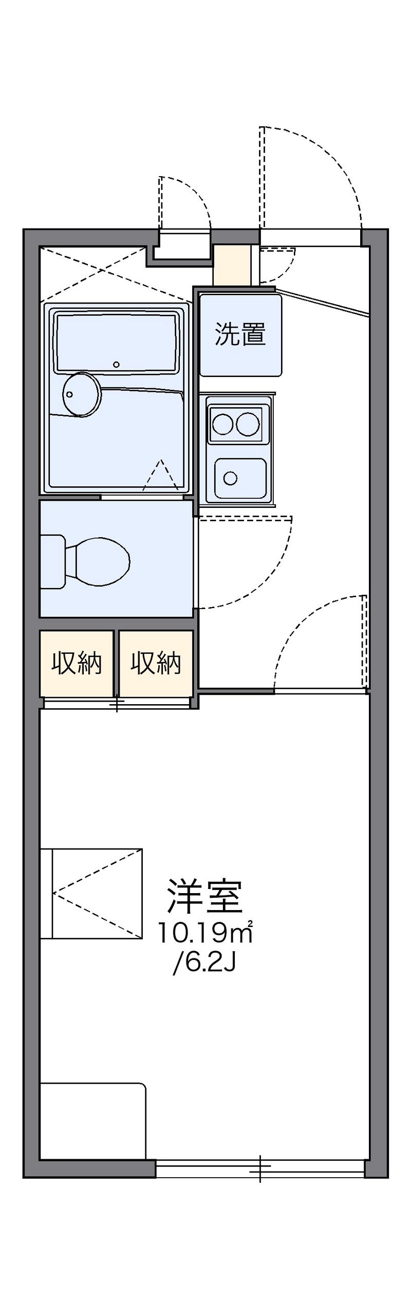 レオパレス修浦Ⅱ 間取図
