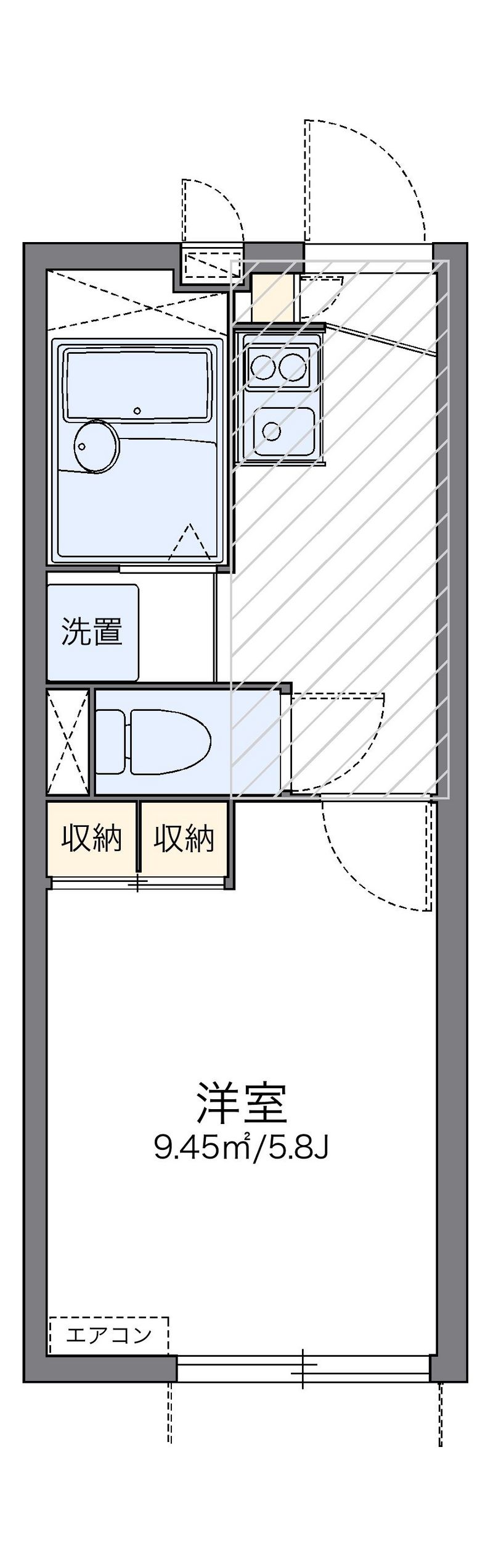 レオパレス向陽Ⅳ 間取図