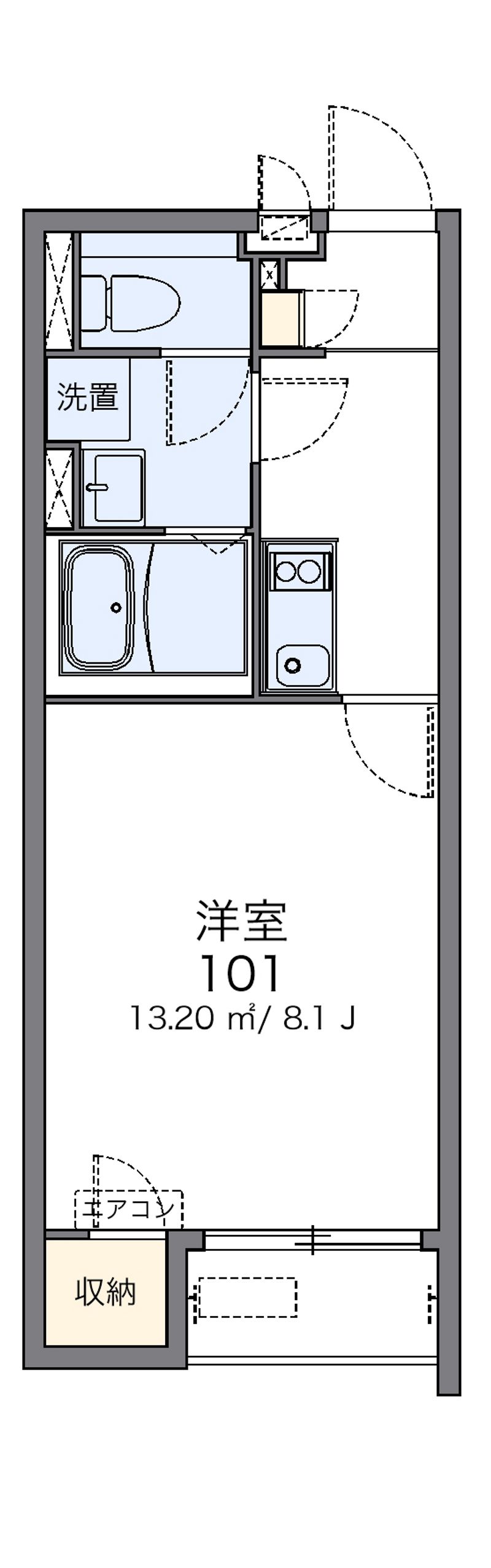 クレイノプランドール西原 間取図