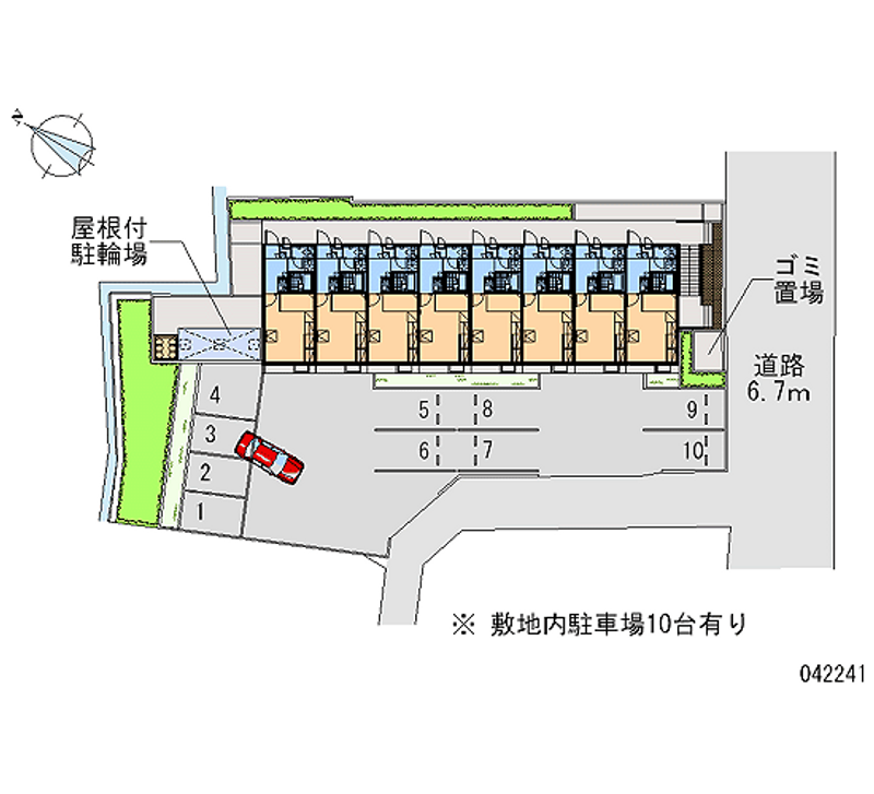 レオパレス城町 月極駐車場