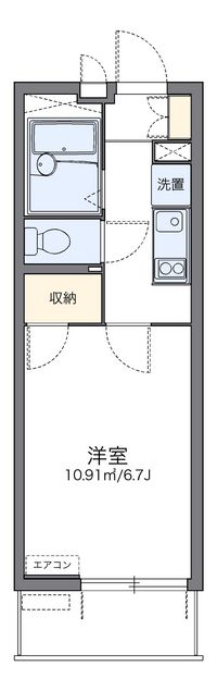 レオパレスクオラ 間取り図