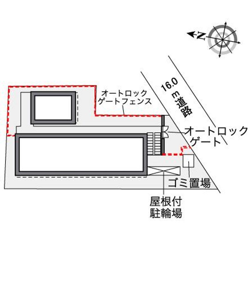 レオパレスパークビュー 配置図