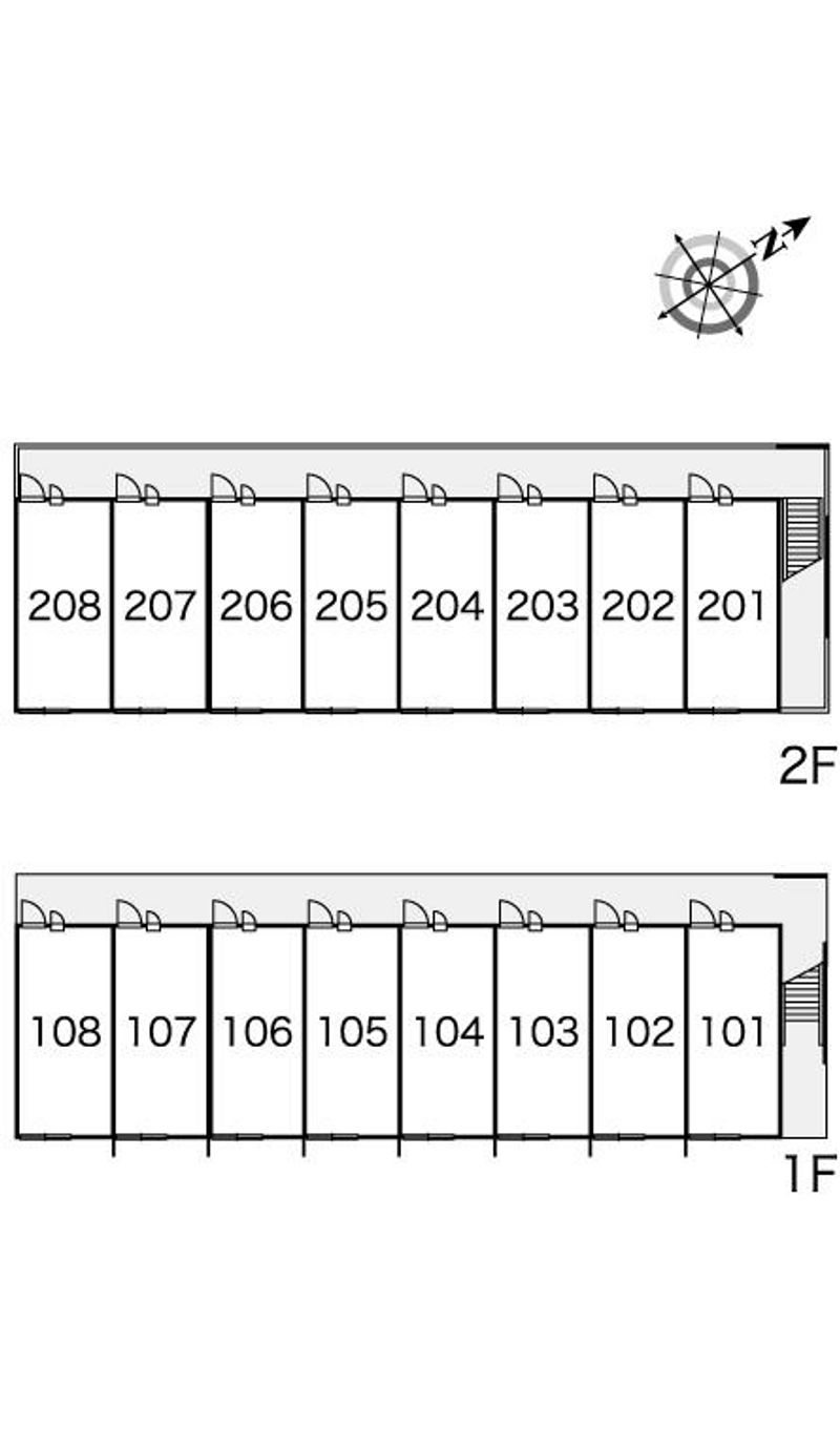 レオパレスプロシード 間取配置図