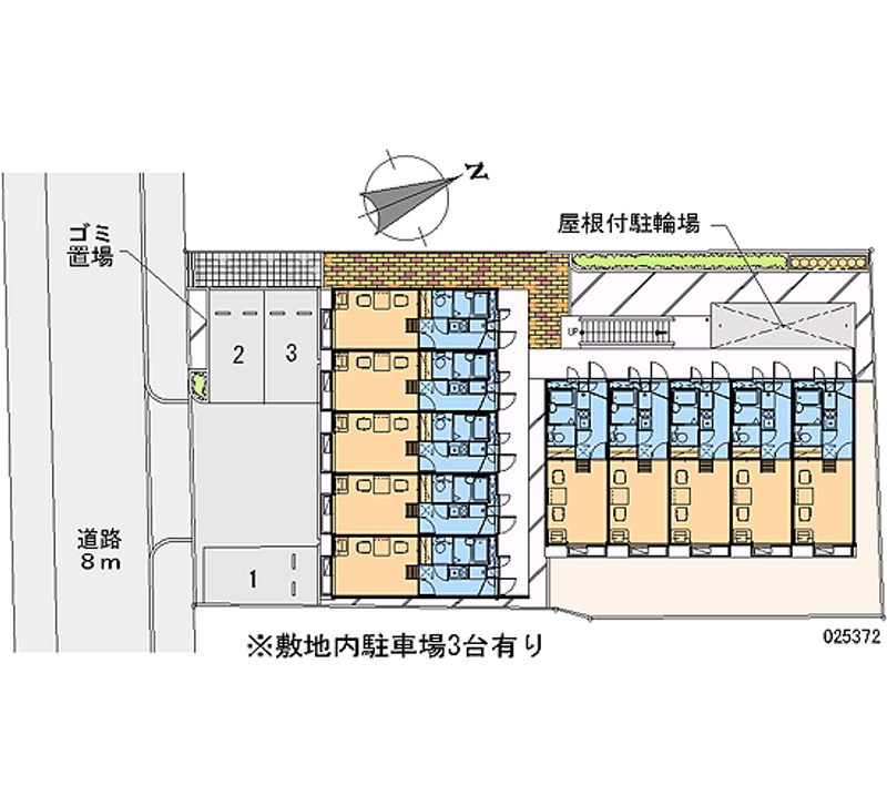 レオパレス西長洲 区画図