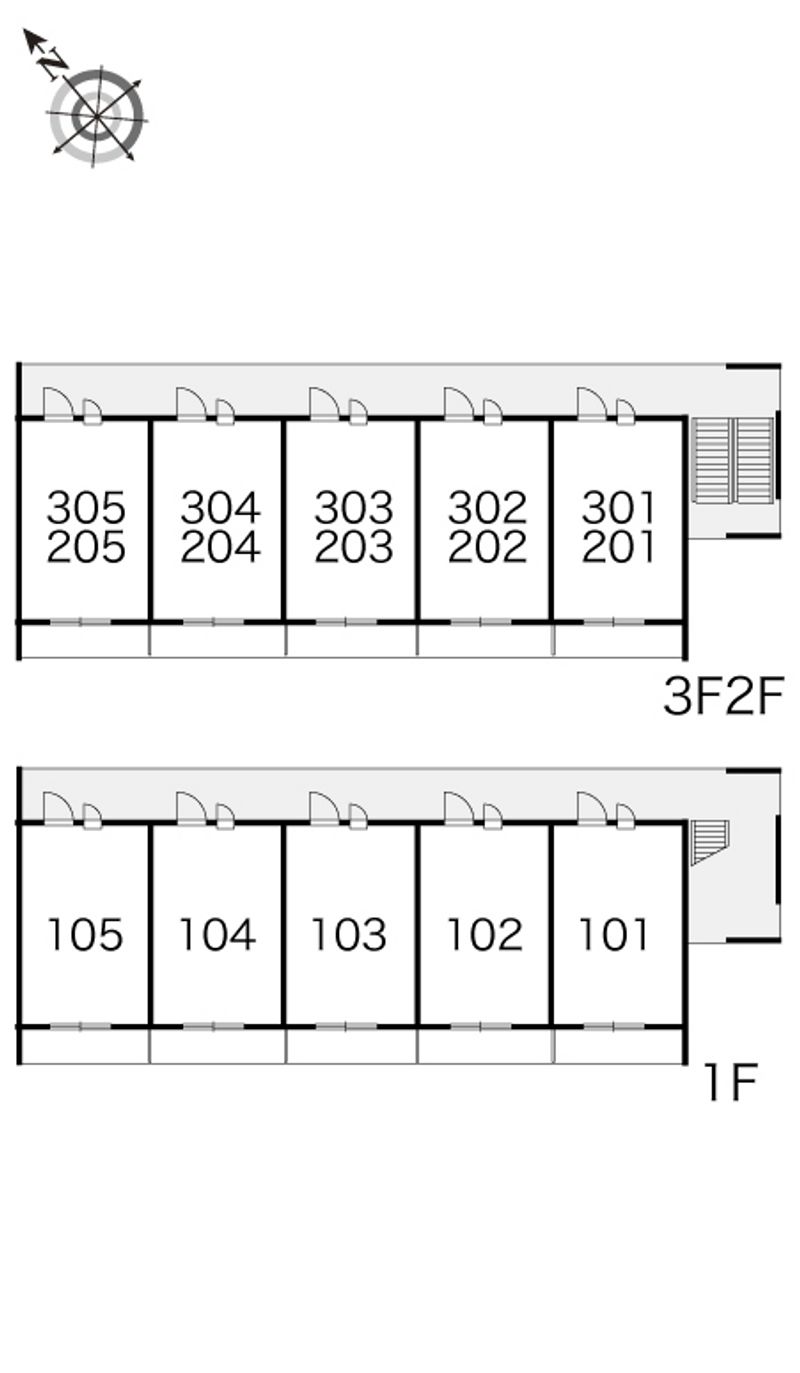 レオパレス日野ＯＧＭⅡ 間取配置図