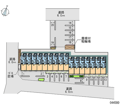 44580 Monthly parking lot