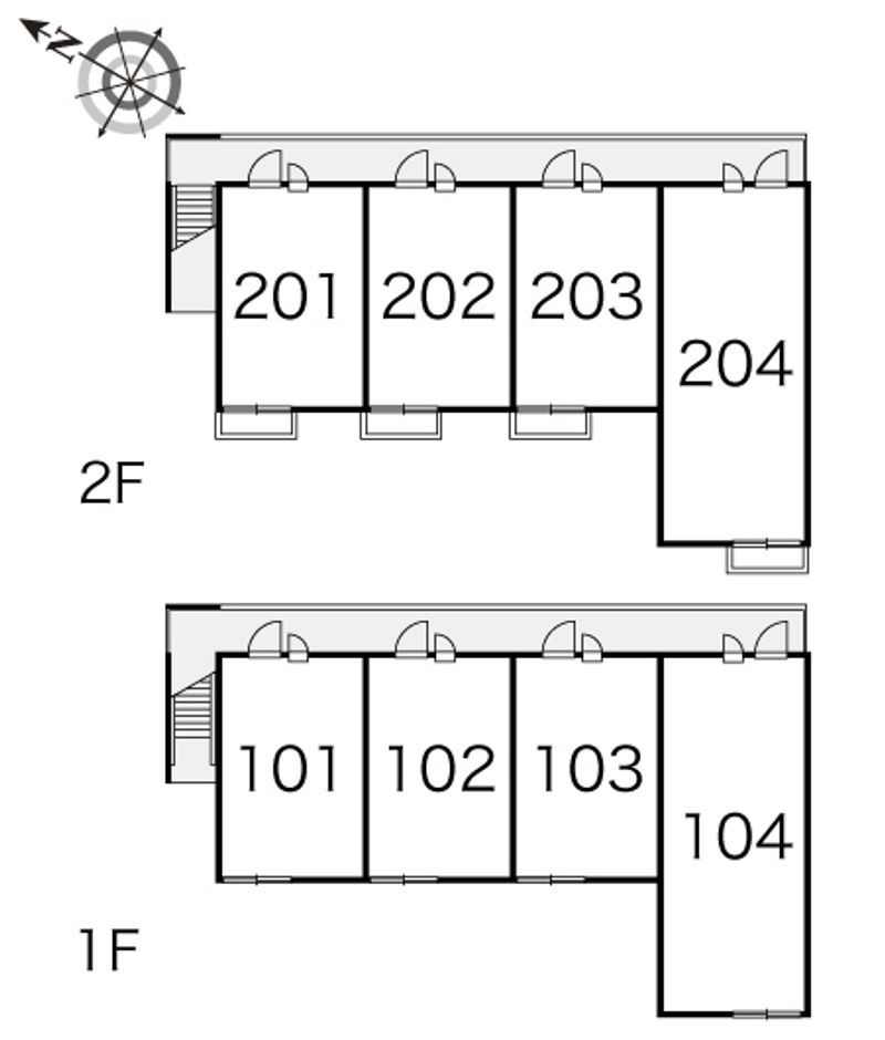 レオパレスレーブ 間取り配置図