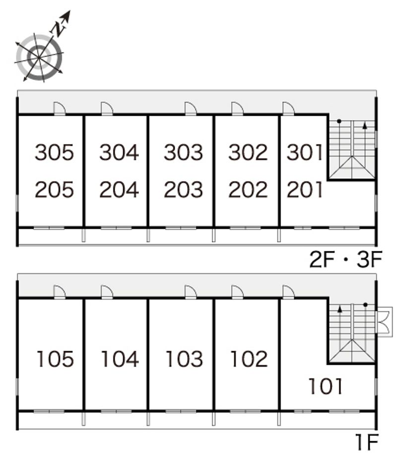 レオパレスヤマト 間取配置図