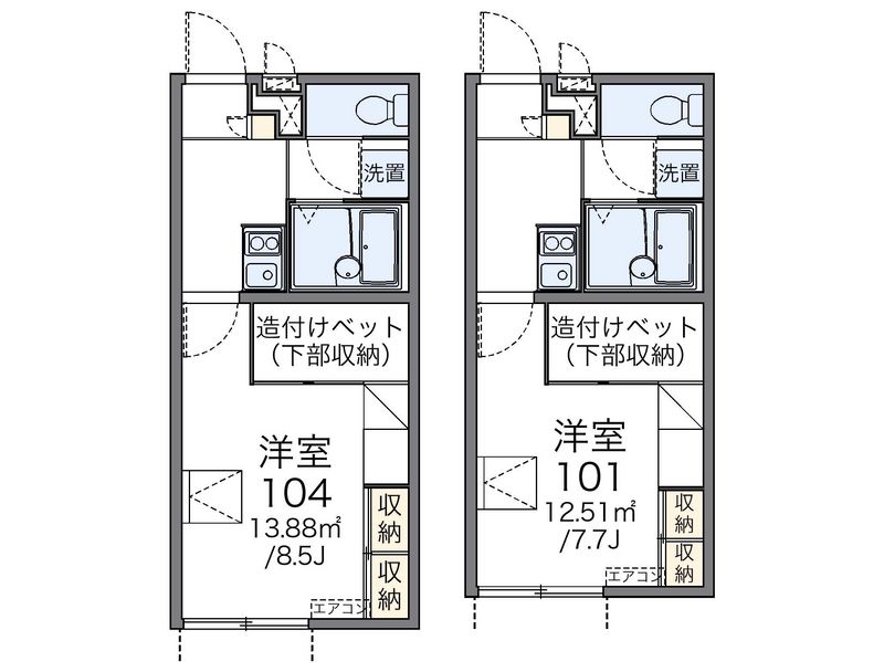 レオパレスジョルディン　宮津 間取図