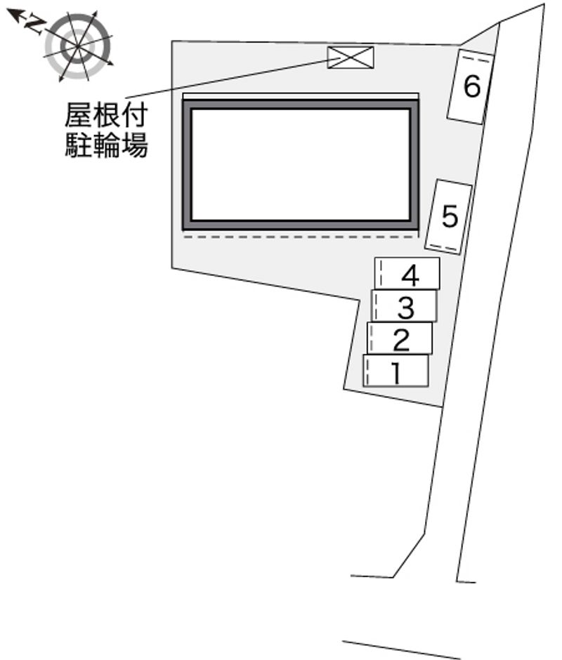 レオパレス汐海道 駐車場