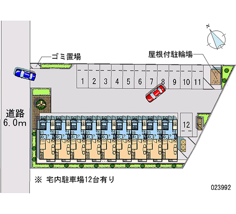 レオパレスセイコーⅡ 月極駐車場