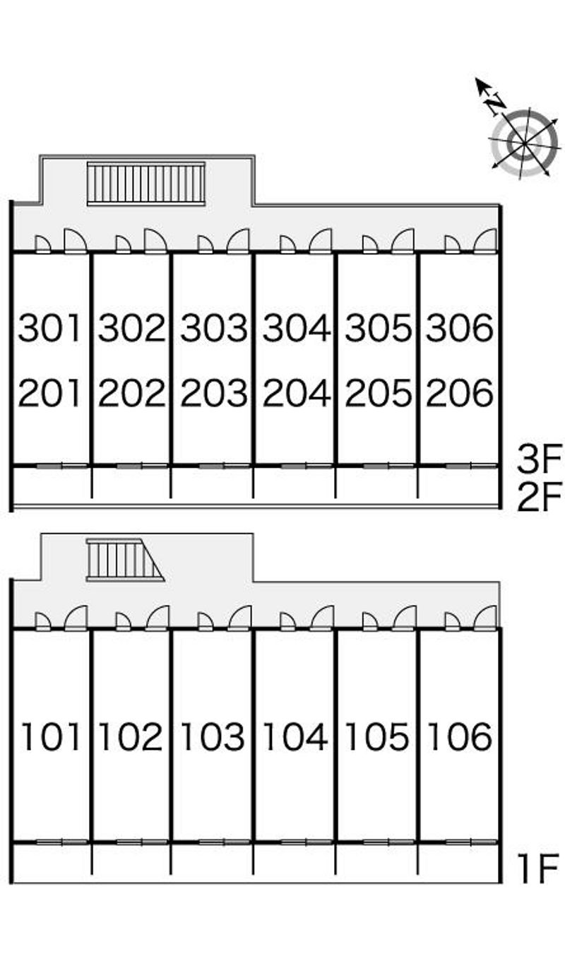 レオパレスアミー 間取配置図