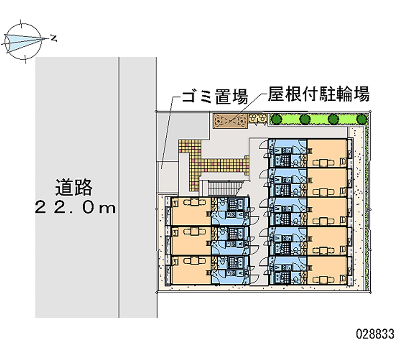 レオパレスブルーメン東川口 区画図