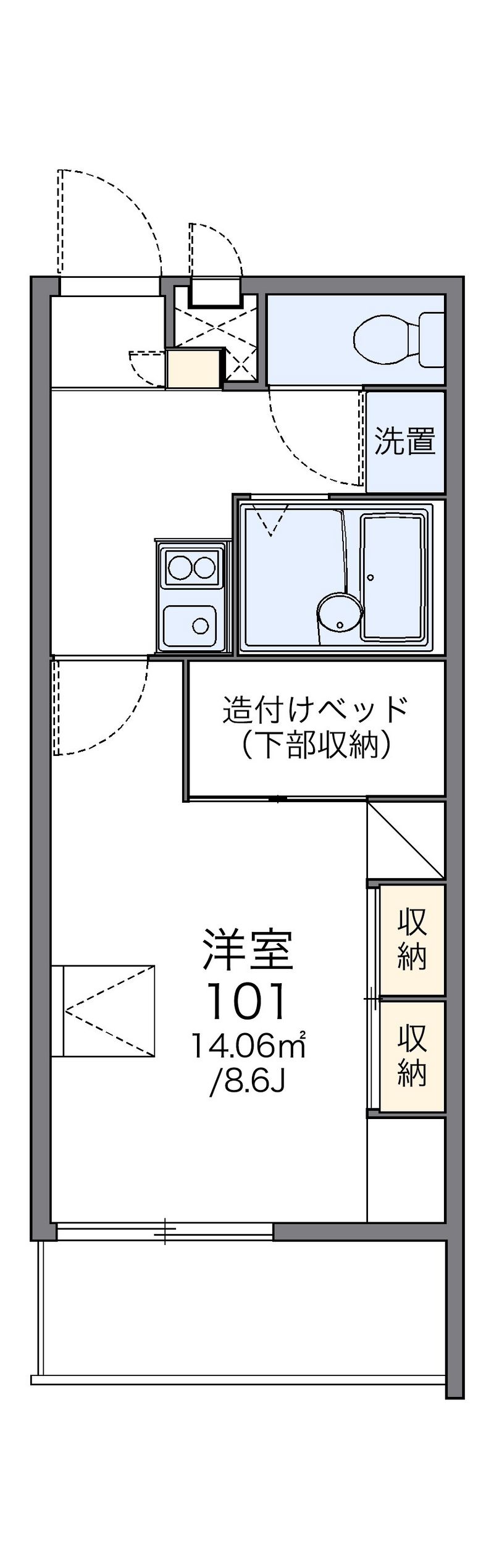 レオパレスＦｉｌｌ 間取図