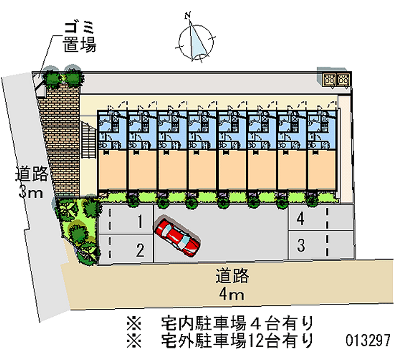 レオパレスエターナル 月極駐車場