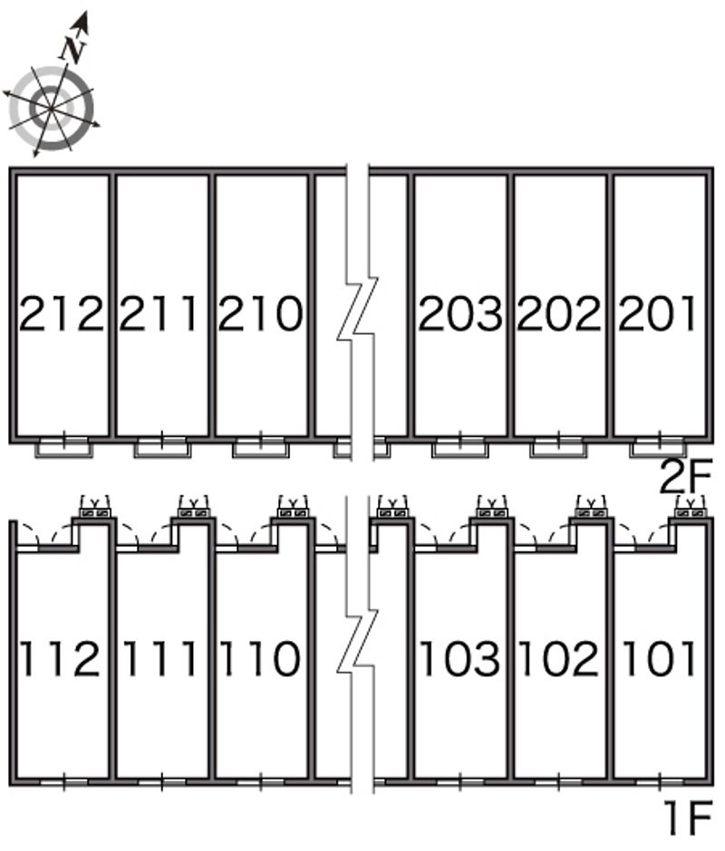 レオネクスト段々 間取り配置図