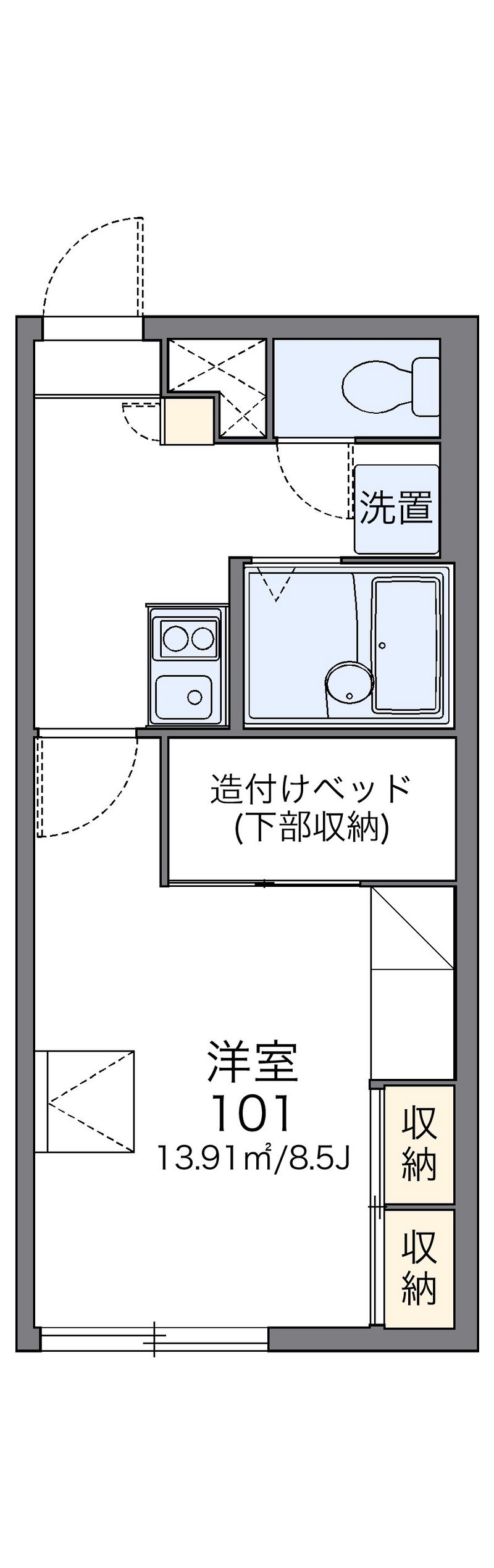 レオパレスウッド　ヴィレッジ 間取図