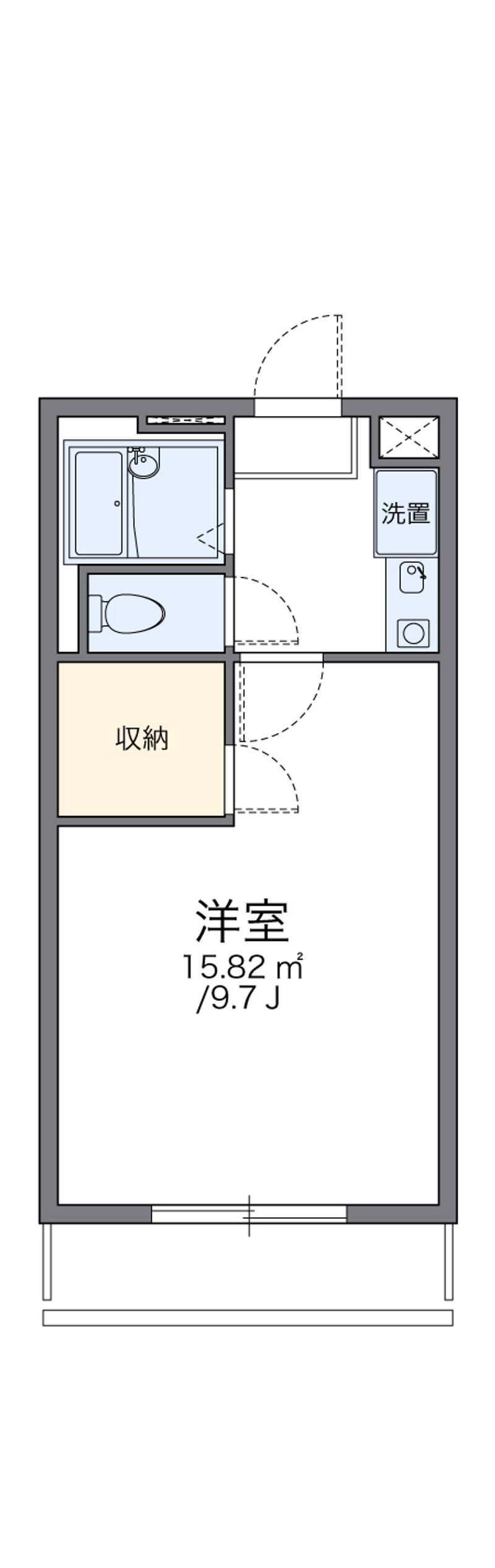 レオパレスラーク 間取図