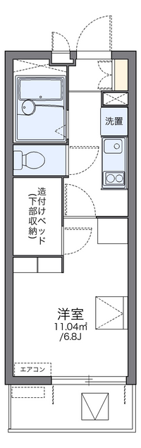 レオパレス八幡駅前 間取り図