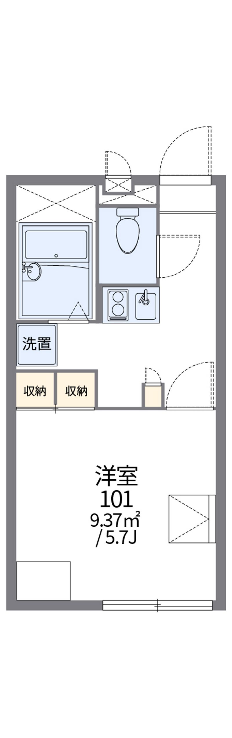 レオパレスパインズ２号 間取図