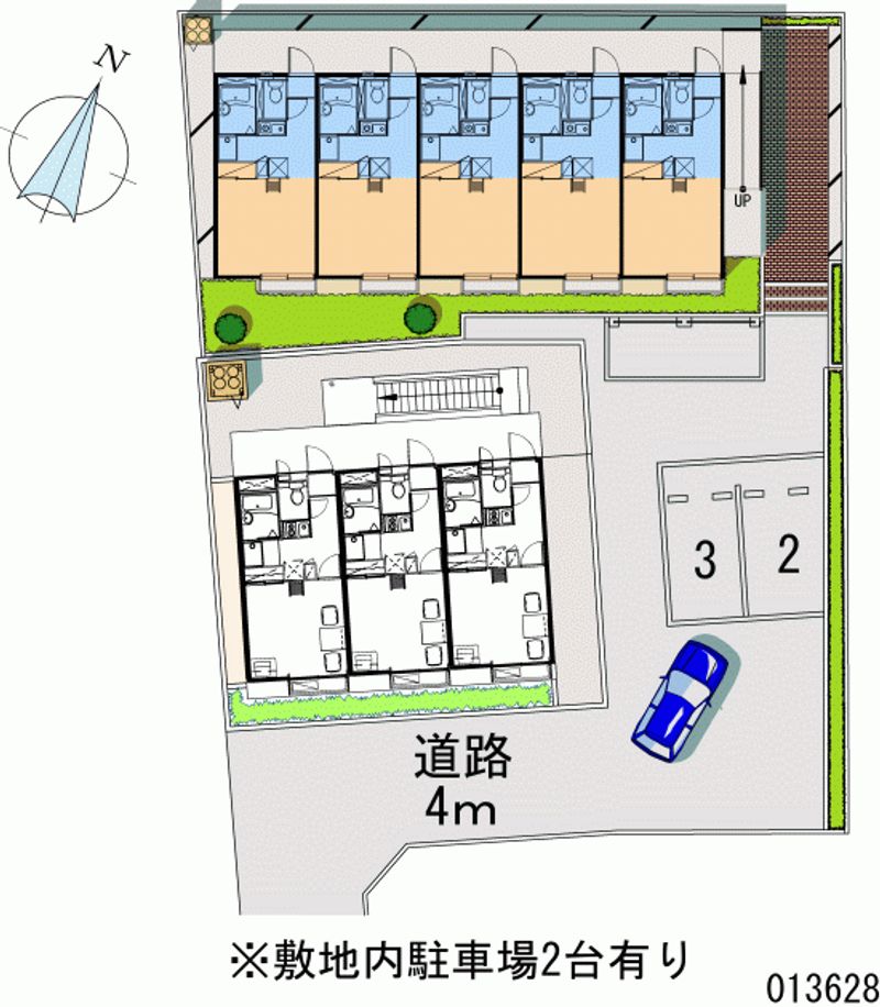 レオパレスメルベーユ 月極駐車場