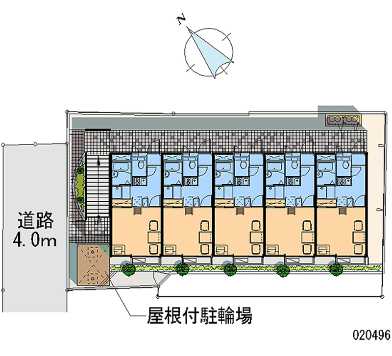 レオパレスポートビラ 区画図