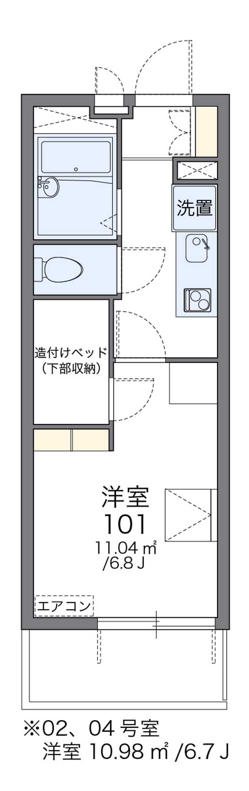 レオパレス名古屋駅 間取図