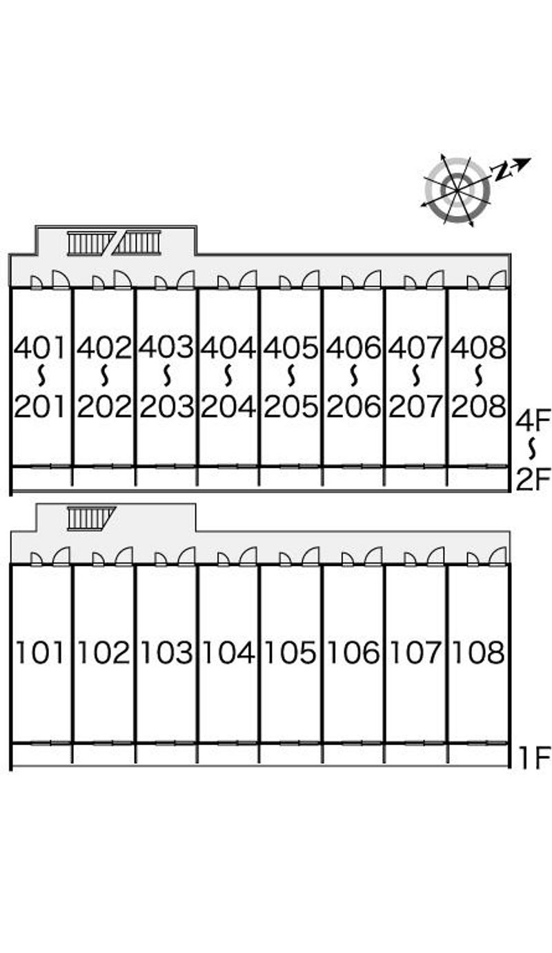 レオパレスアステック 間取配置図