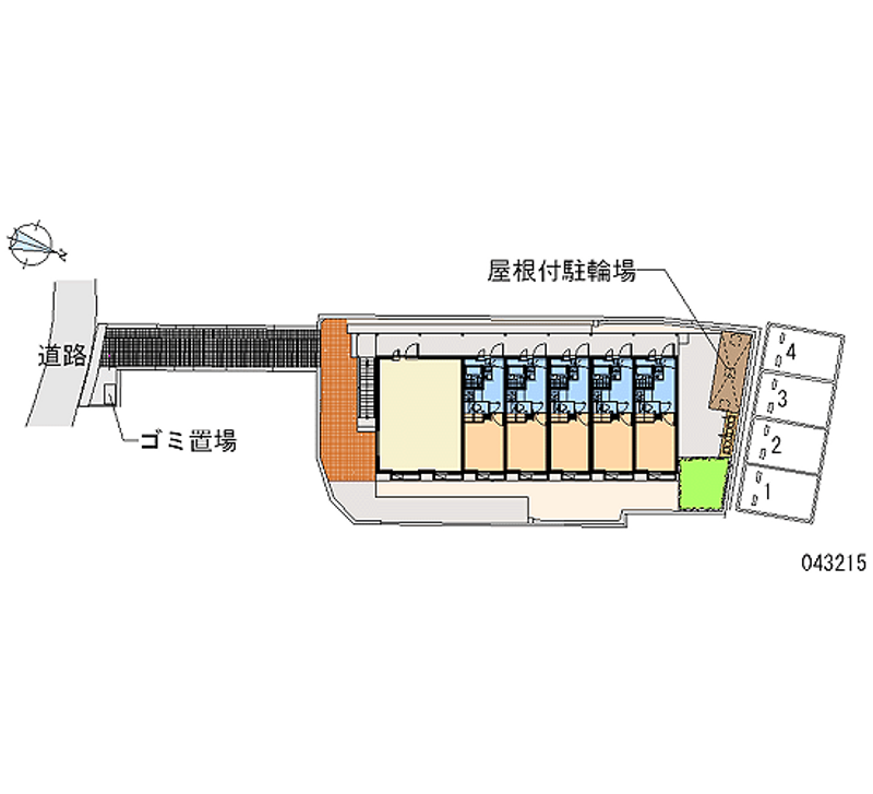 レオパレス西ノ前ハイツ 月極駐車場