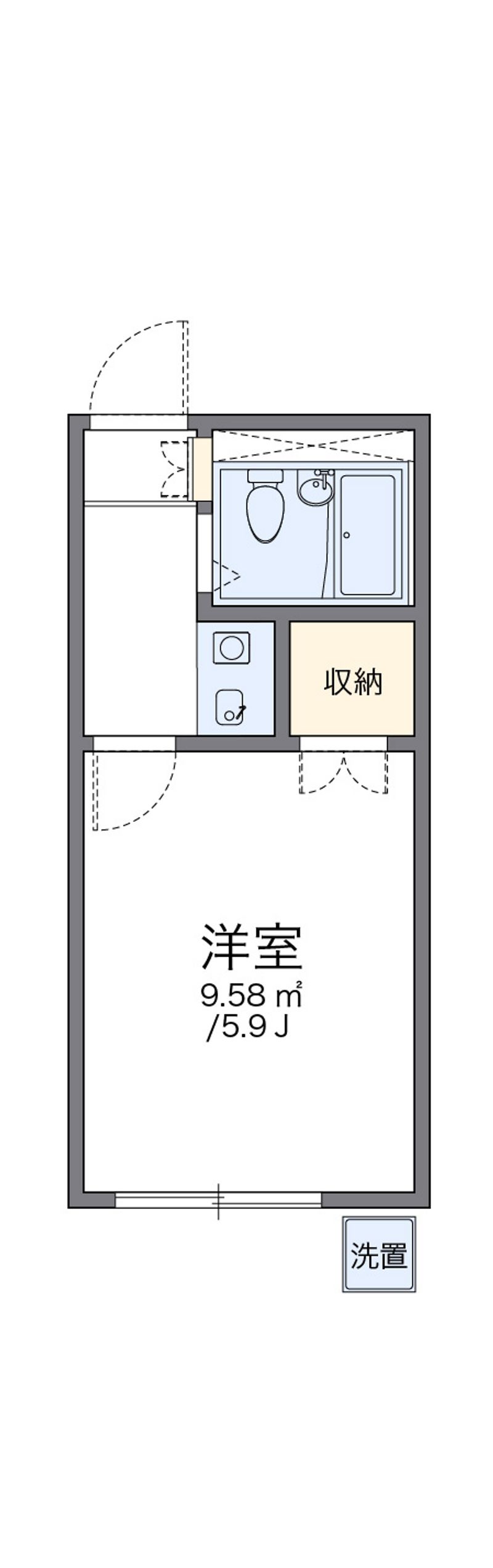 レオパレス羽津 間取図