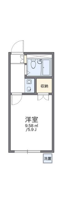 レオパレス羽津 間取り図