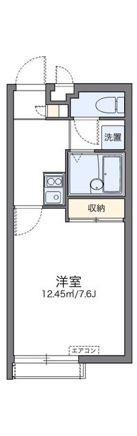 レオパレス西森 間取り図