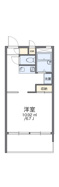 レオパレスフラワー 間取り図