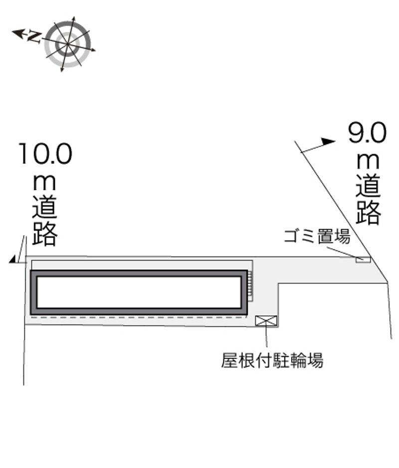 レオパレスみうらイチゴ駅 配置図