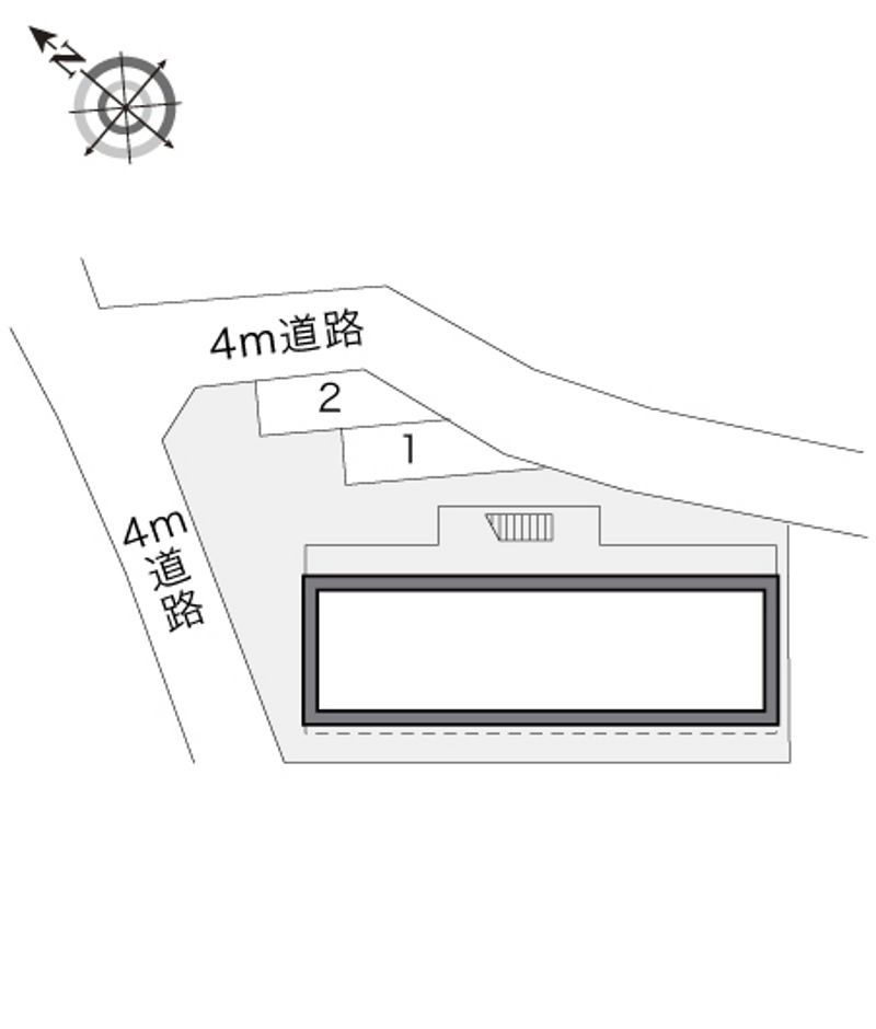 レオパレス羽鳥弐番館 配置図