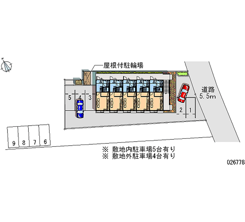 レオパレスいわいセントラルⅡ 月極駐車場