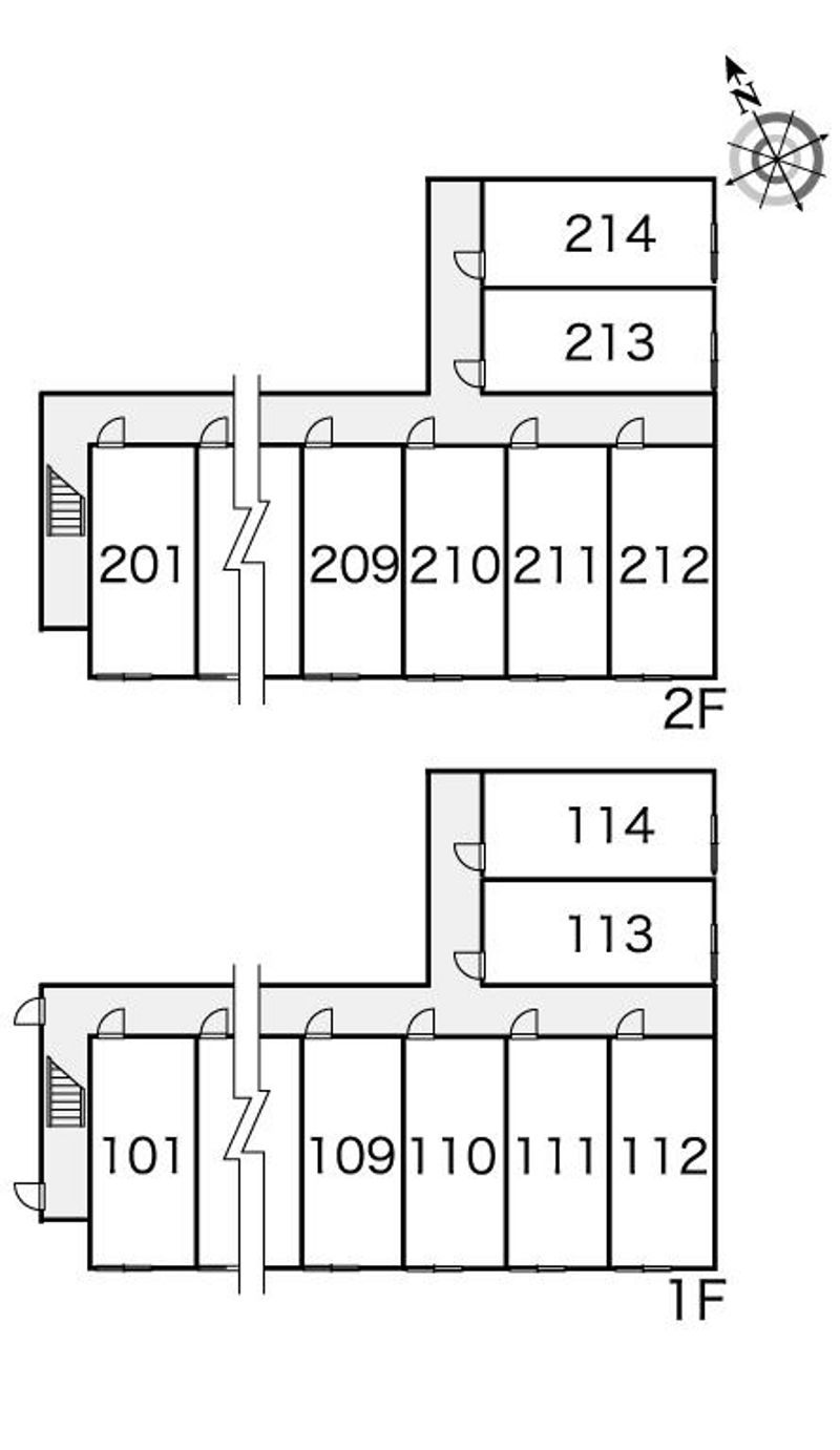 レオパレスポラリス 間取配置図