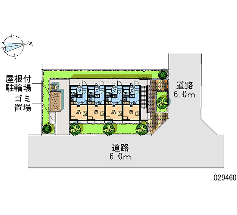 レオパレスセヴィル宝ヶ池 区画図