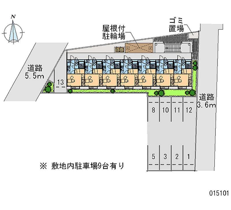 レオパレスＷｉｎｇ 月極駐車場