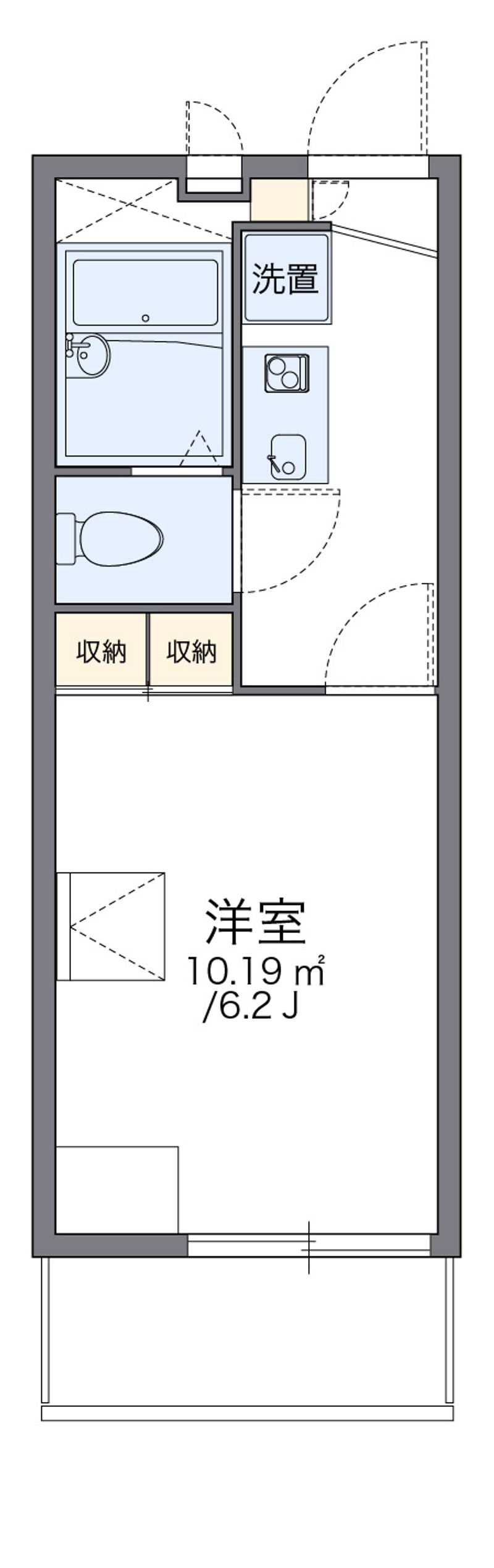 レオパレス花水木二番館 間取図