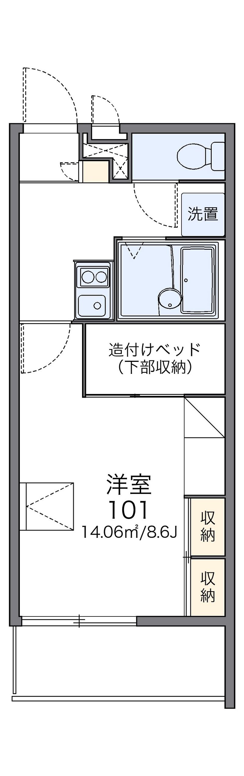 レオパレス名鉄タウンコート宮上 間取図