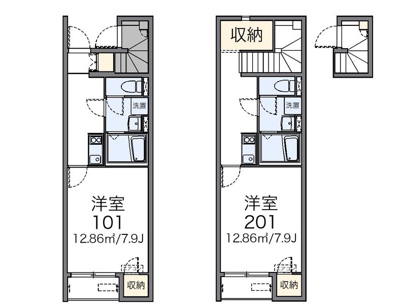 レオネクストＫＡＴＳＵＲＡⅡ 間取図