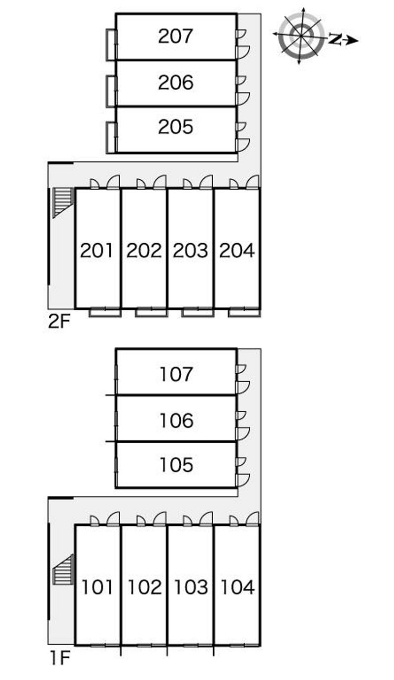 レオパレスバンリュハウス 間取配置図