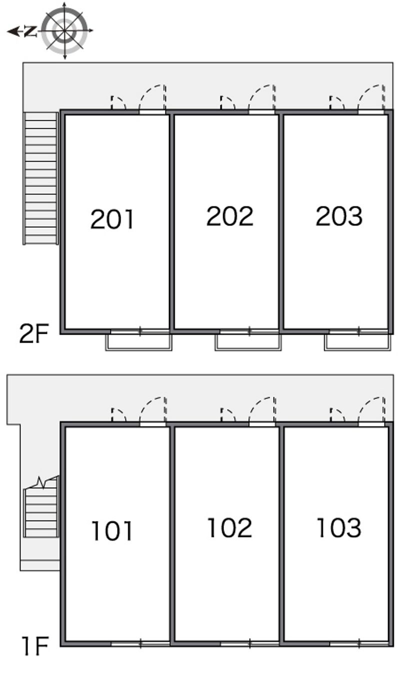 レオパレスまこと 間取り配置図