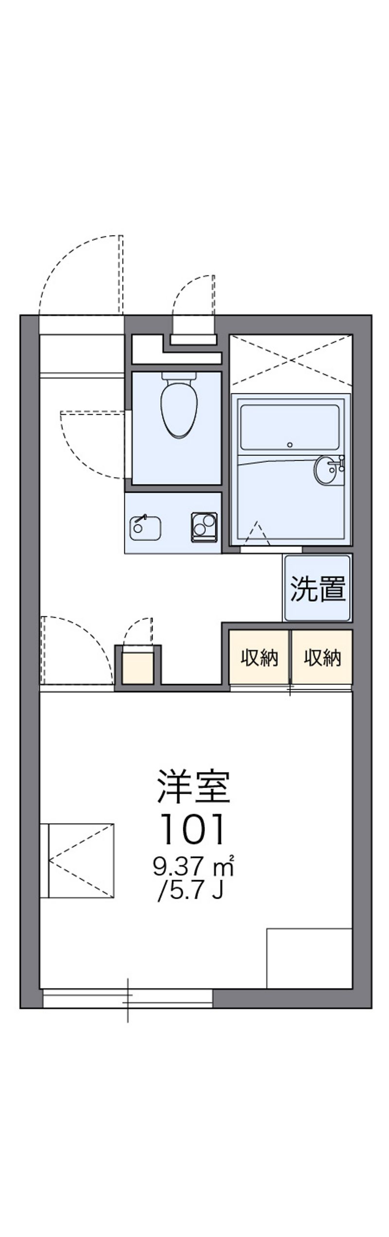 レオパレスカーサ東出 間取図